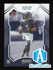 2021 Panini Playoff Justin Fields Rookie #208 Chicago Bears